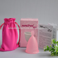 Silicona de grado médico Lady Menstrual Cups, tazas de silicona reutilizables para mujeres